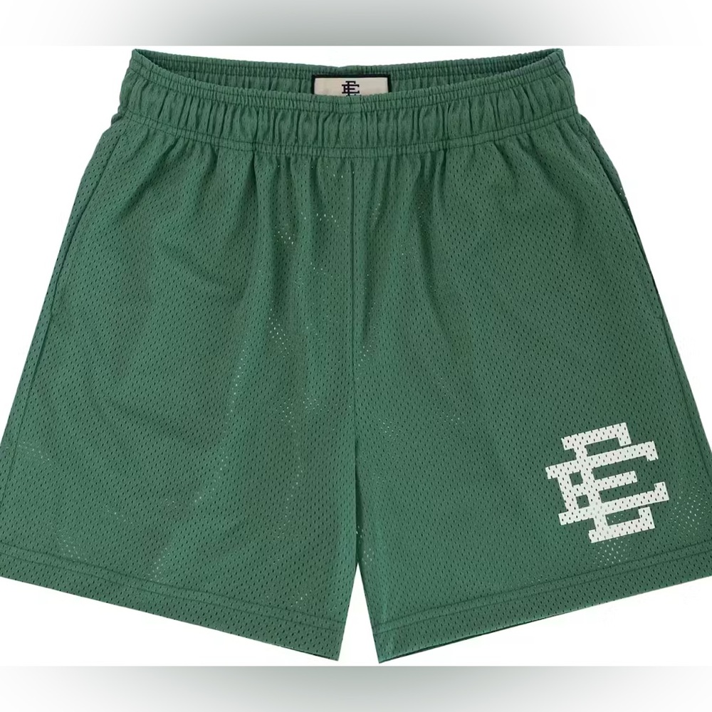 Eric Emanuel Forest Green Athletic mesh Shorts